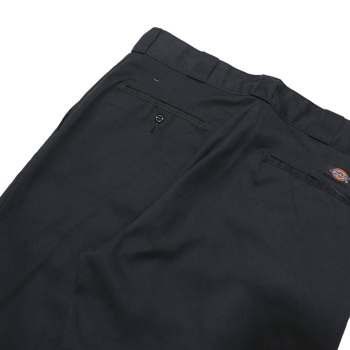 DICKIES Mens Polyester Blend Black Classic Straight Trousers W32 L31 Workwear