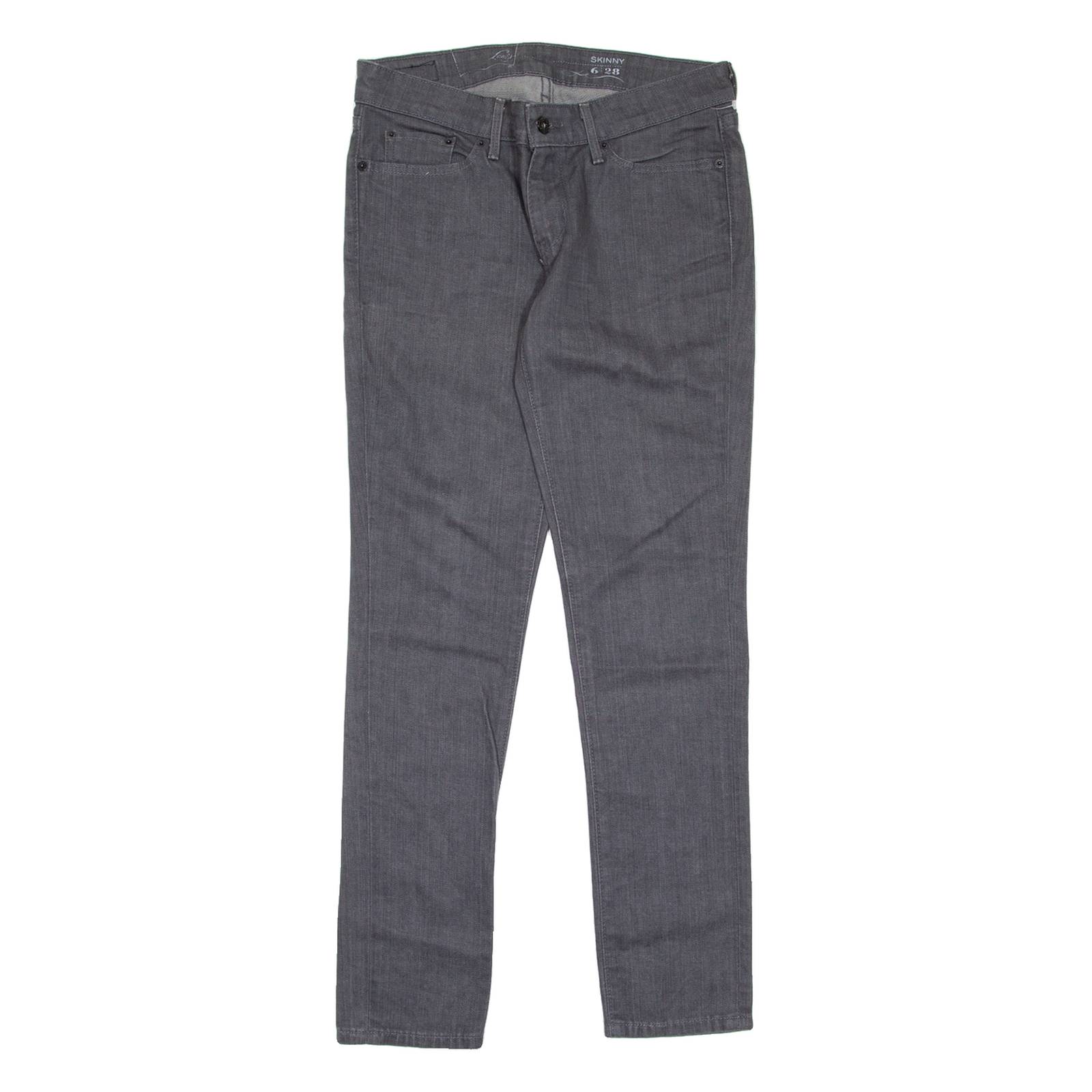 LEVI'S Womens Jeans Grey Slim Skinny W28 L29