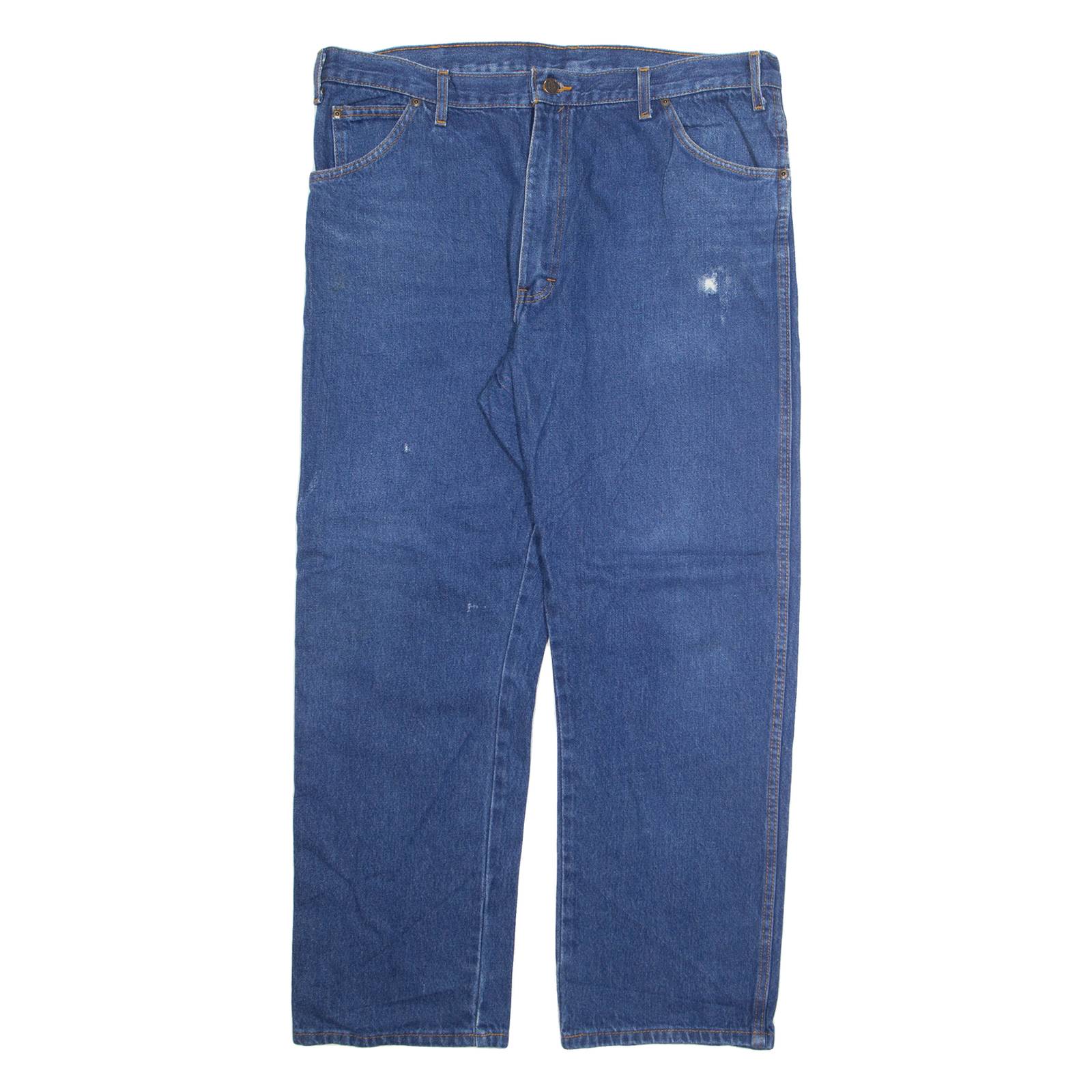 DICKIES Mens Jeans Blue Regular Straight W40 L30