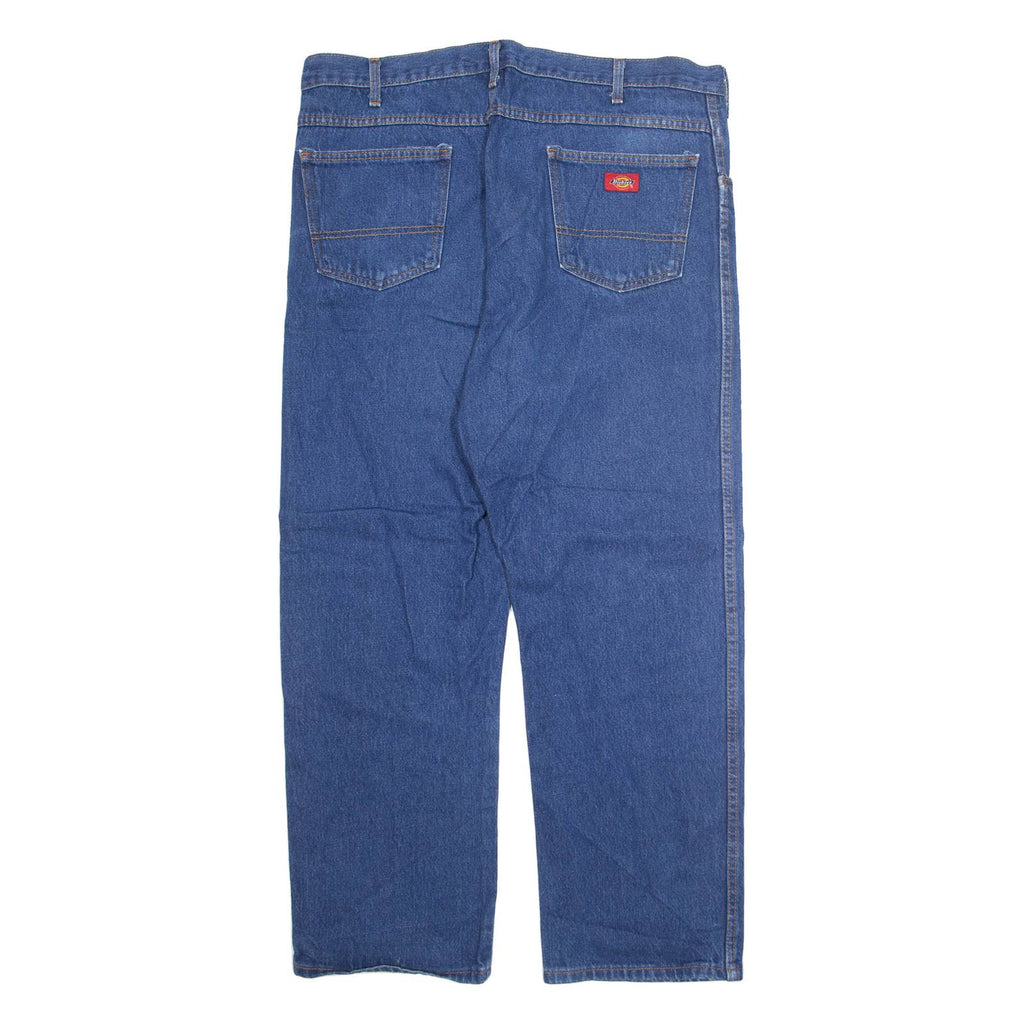 DICKIES Mens Jeans Blue Regular Straight W40 L30