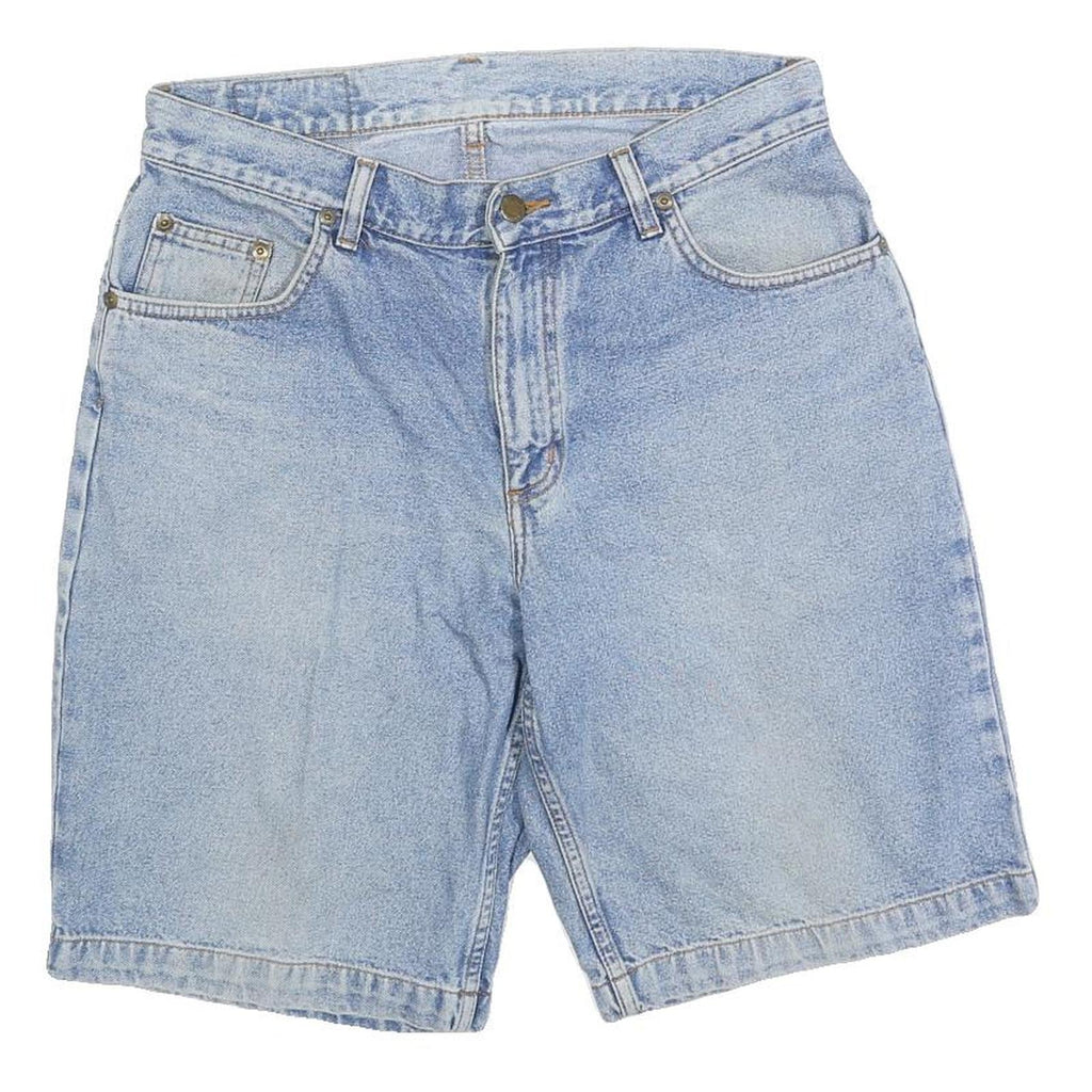 WRANGLER Mens Denim Blue Casual Shorts L W32 Cotton Blend Comfortable Fit