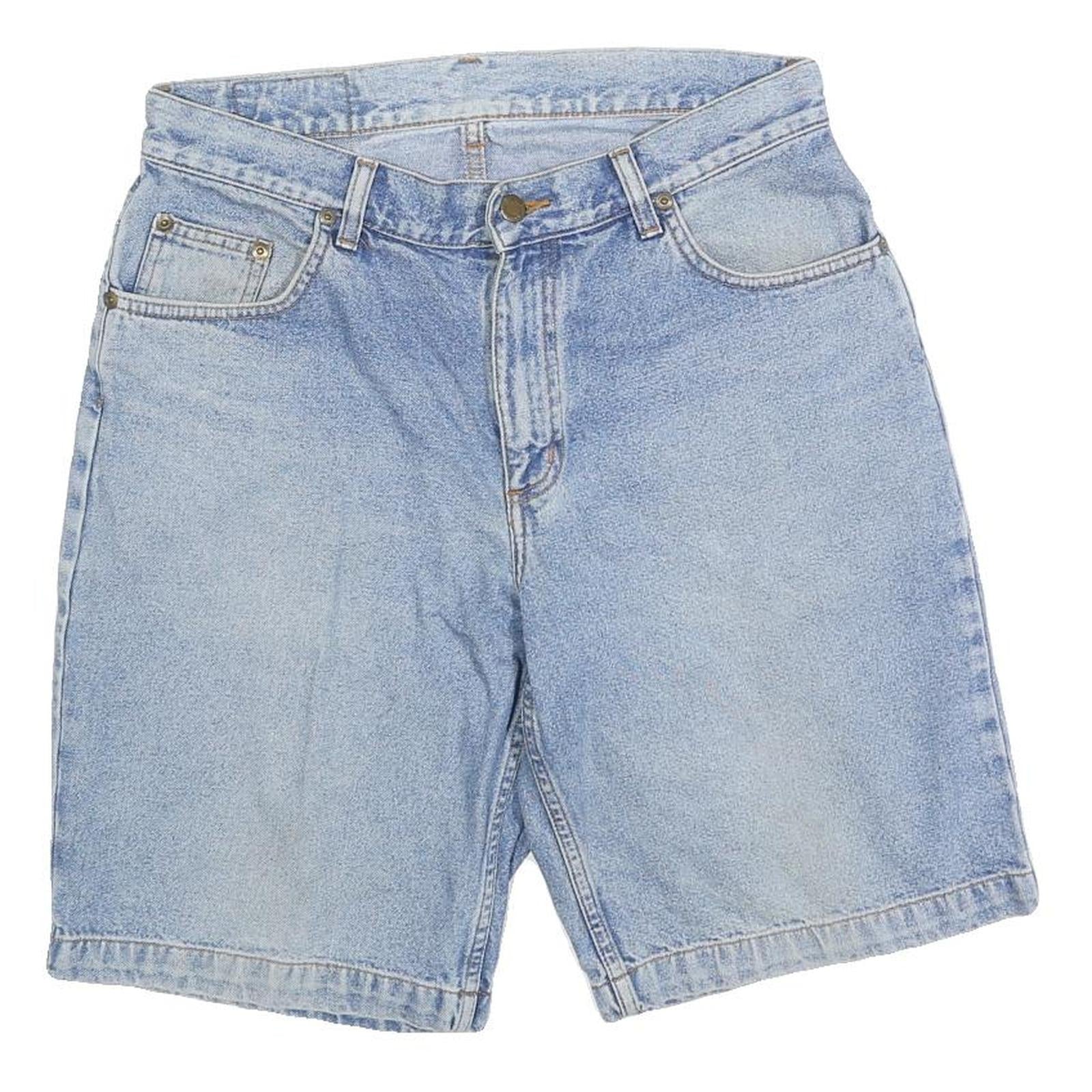 WRANGLER Mens Denim Blue Casual Shorts L W32 Cotton Blend Comfortable Fit