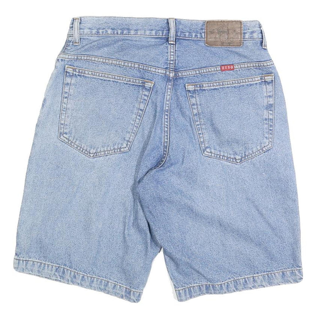 WRANGLER Mens Denim Blue Casual Shorts L W32 Cotton Blend Comfortable Fit