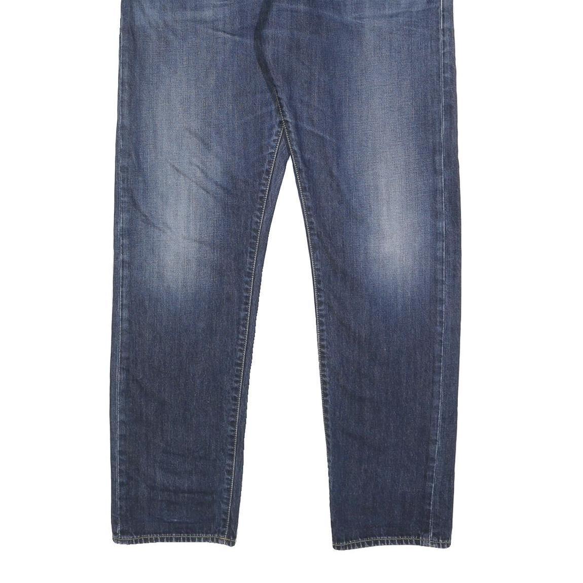 CARHARTT Mens Slim Blue Denim Slim Jeans W34 L32 Classic Button Closure