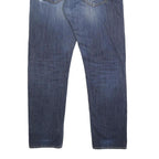 CARHARTT Mens Slim Blue Denim Slim Jeans W34 L32 Classic Button Closure