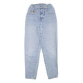 HIS Womens Slim Light Blue Denim Jeans W22 L28 Cotton Blend Zip Pocket
