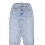 HIS Womens Slim Light Blue Denim Jeans W22 L28 Cotton Blend Zip Pocket