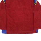 R2 Mens Red & Blue Patterned Pullover Jumper Crew Neck Polyester Blend L Casual