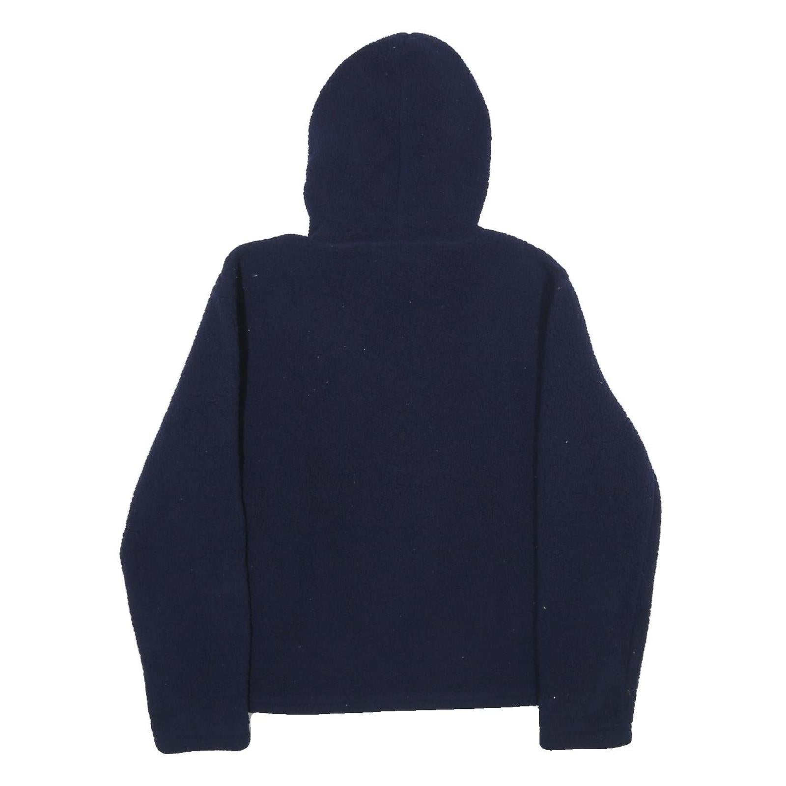 FILA Womens Navy Hoodie L Polyester Pullover Logo Casual Sweater