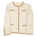 FLORENCE COUTURE Womens Blazer Coat Beige M
