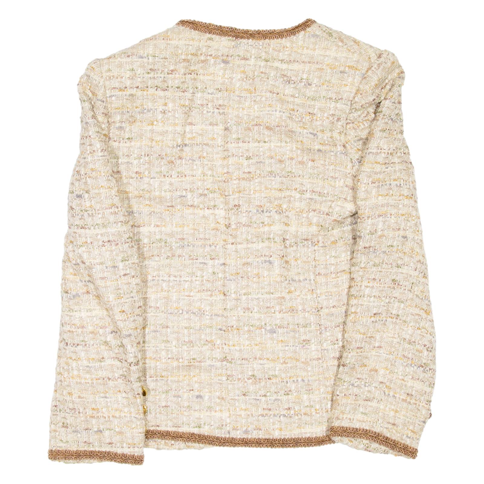 FLORENCE COUTURE Womens Blazer Coat Beige M