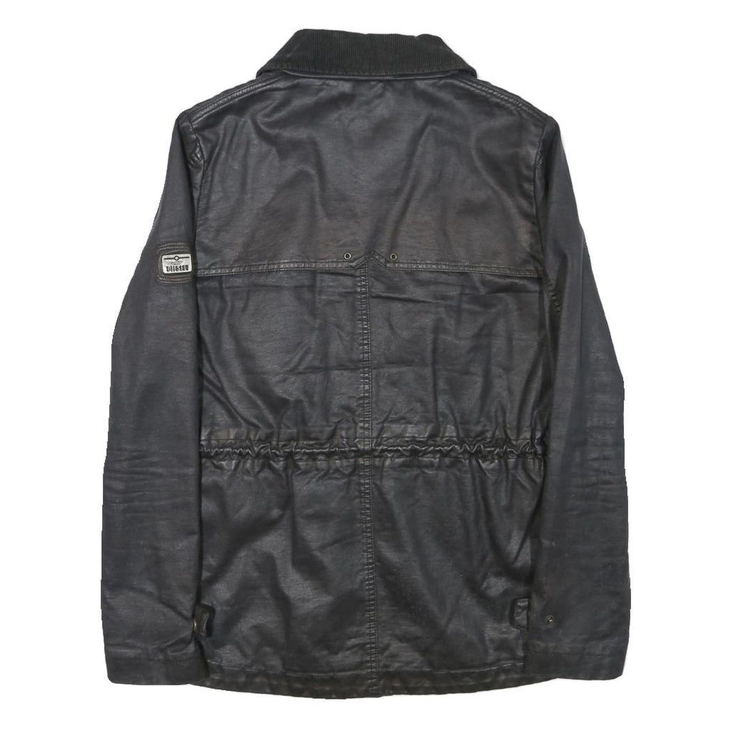 DIESEL Womens Black Zip Jacket S Polyester Blend Casual Outerwear