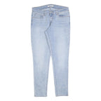 LEVI'S 711 Womens Jeans Light Blue Slim Skinny Denim W32 L32 Zip Cotton Blend