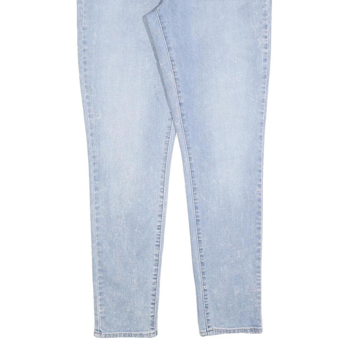 LEVI'S 711 Womens Jeans Light Blue Slim Skinny Denim W32 L32 Zip Cotton Blend