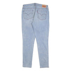 LEVI'S 711 Womens Jeans Light Blue Slim Skinny Denim W32 L32 Zip Cotton Blend