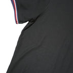 TOMMY HILFIGER Mens Black Polo Shirt 2XL Cotton Blend Classic Fit Short Sleeve