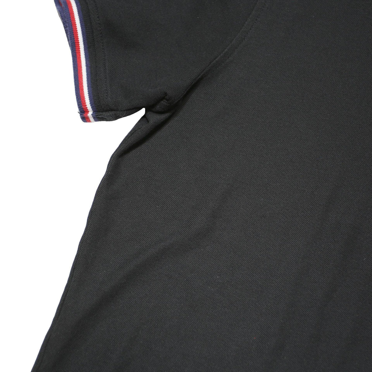 TOMMY HILFIGER Mens Black Polo Shirt 2XL Cotton Blend Classic Fit Short Sleeve