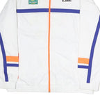 FILA Mens White Blue & Orange Tennis Jacket 2XL Polyester Zip Sports