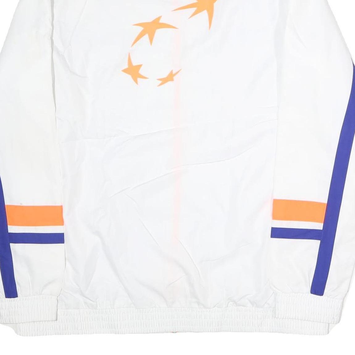 FILA Mens White Blue & Orange Tennis Jacket 2XL Polyester Zip Sports