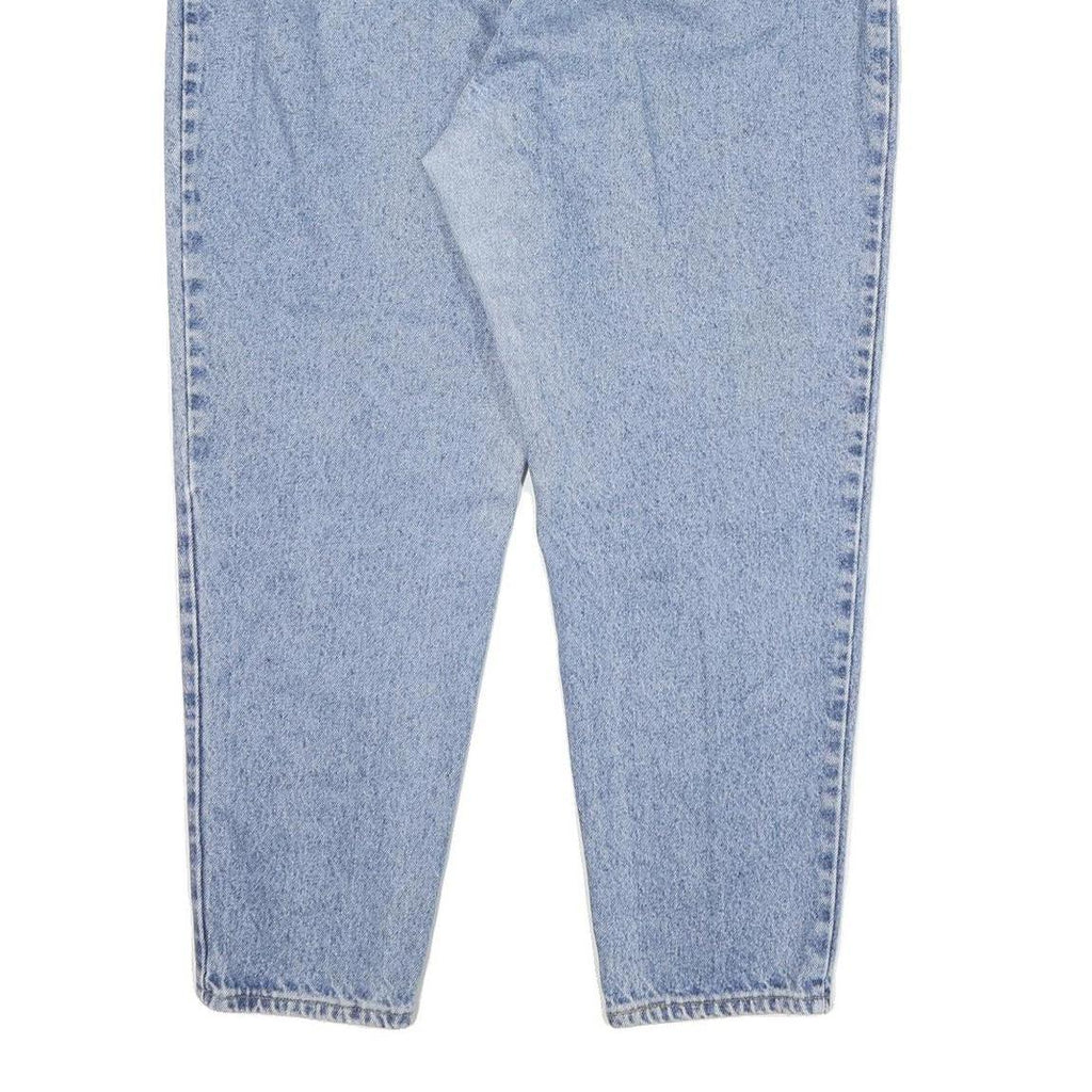 LEE Womens Jeans Blue Relaxed Tapered Denim Medium W34 L26 Zip Closure