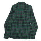 TOMMY HILFIGER Mens Green & Navy Check Shirt M Classic Button Shirt