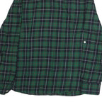 TOMMY HILFIGER Mens Green & Navy Check Shirt M Classic Button Shirt