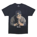 POETIC JUSTICE Mens Black Graphic T-Shirt M Short Sleeve Crew Neck Cotton Casual