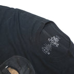 POETIC JUSTICE Mens Black Graphic T-Shirt M Short Sleeve Crew Neck Cotton Casual