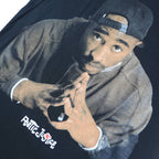 POETIC JUSTICE Mens Black Graphic T-Shirt M Short Sleeve Crew Neck Cotton Casual