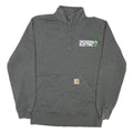 CARHARTT Mens Grey Dickson Electric 1/4 Zip S Cotton Blend Sweatshirt Workwear