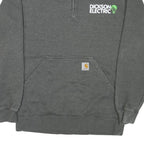 CARHARTT Mens Grey Dickson Electric 1/4 Zip S Cotton Blend Sweatshirt Workwear
