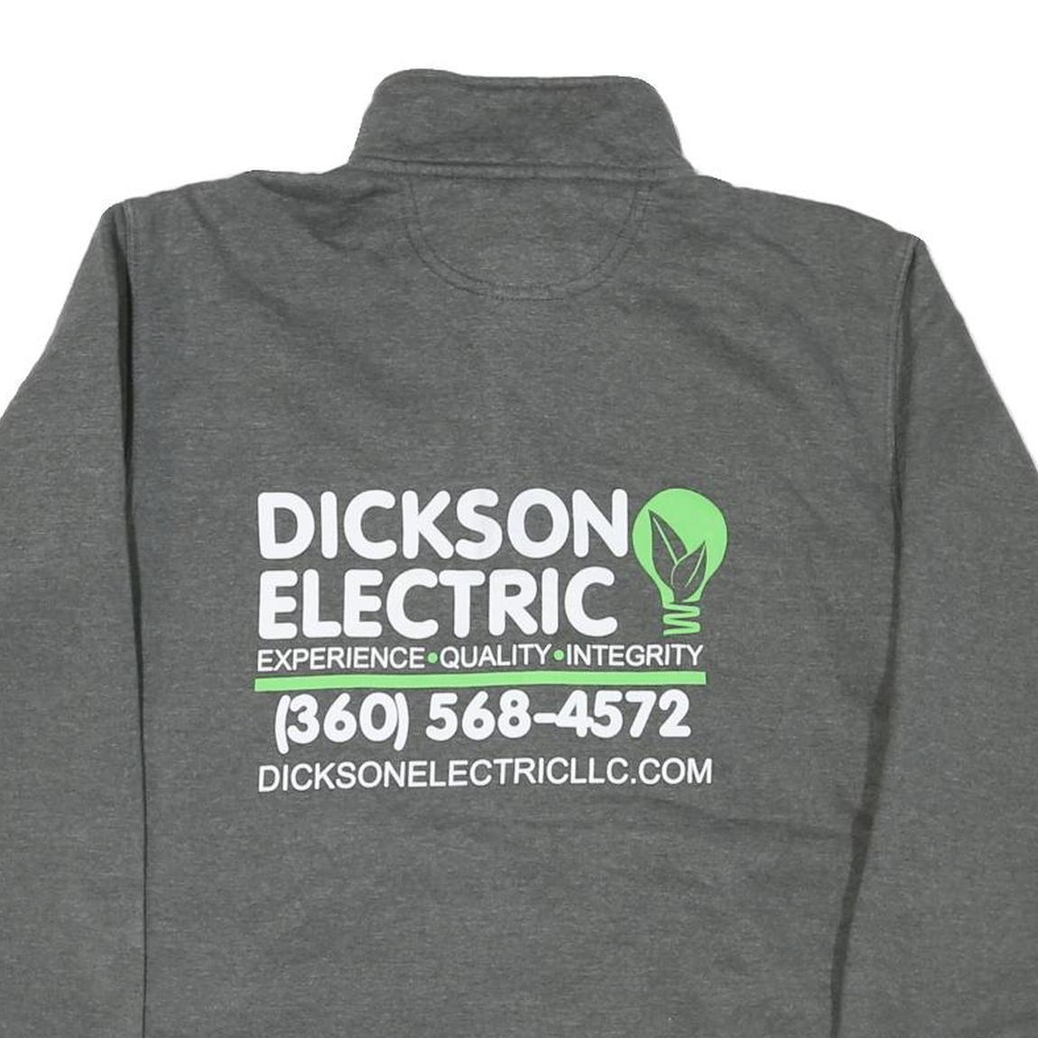 CARHARTT Mens Grey Dickson Electric 1/4 Zip S Cotton Blend Sweatshirt Workwear