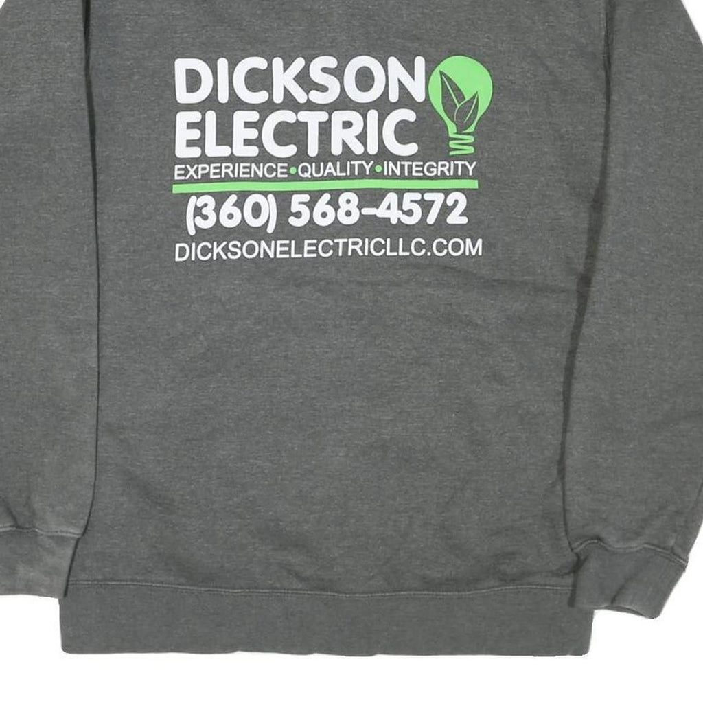 CARHARTT Mens Grey Dickson Electric 1/4 Zip S Cotton Blend Sweatshirt Workwear
