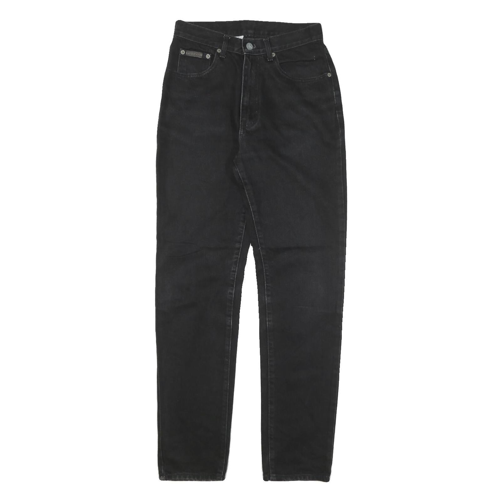 CALVIN KLEIN JEANS Womens Black Regular Straight Denim Medium W26 L30 Stylish