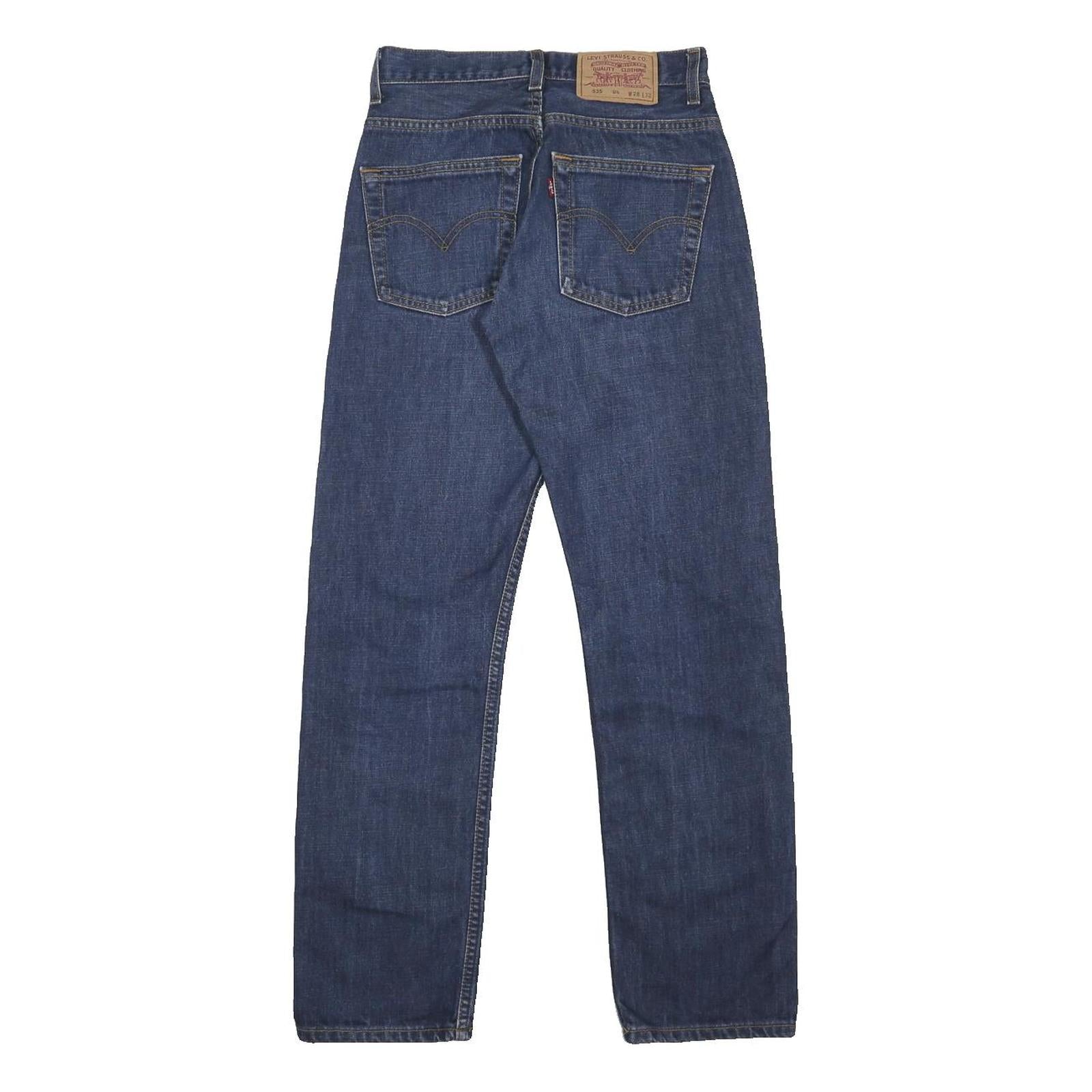 LEVI'S 535 04 Womens Jeans Blue Regular Straight Denim Medium W25 L32 Classic
