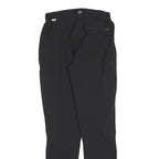 REGATTA Womens Black Slim Zip Polyester Blend Trousers W26 L32 Lightweight