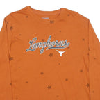 CHAMPION Mens Orange Longhorns Graphic T-Shirt XL Long Sleeve Crew Neck Stars