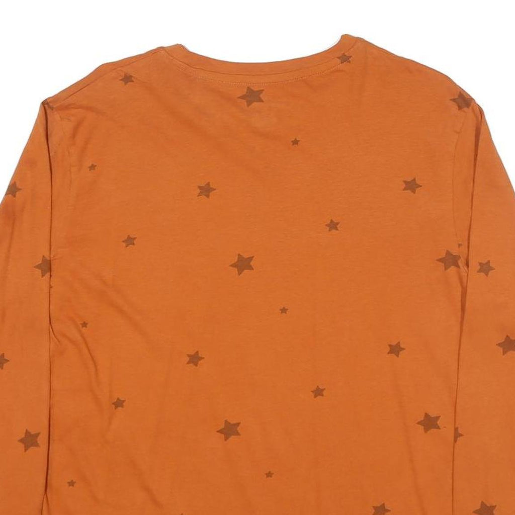 CHAMPION Mens Orange Longhorns Graphic T-Shirt XL Long Sleeve Crew Neck Stars