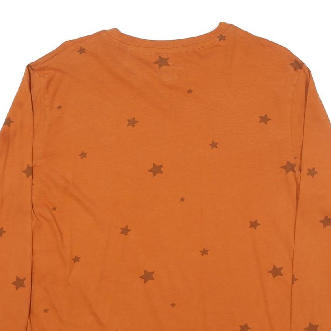 CHAMPION Mens Orange Longhorns Graphic T-Shirt XL Long Sleeve Crew Neck Stars