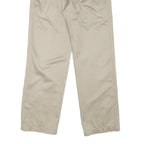 DOCKERS Mens Cotton Blend Beige Regular Straight Trousers W30 L29 Casual Smart