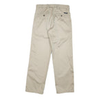 DOCKERS Mens Cotton Blend Beige Regular Straight Trousers W30 L29 Casual Smart