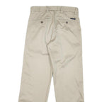 DOCKERS Mens Cotton Blend Beige Regular Straight Trousers W30 L29 Casual Smart