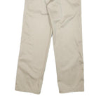 DOCKERS Mens Cotton Blend Beige Regular Straight Trousers W30 L29 Casual Smart