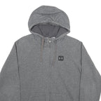 UNDER ARMOUR Mens Grey Full Zip Hoodie S Cotton Blend Casual Sportswear