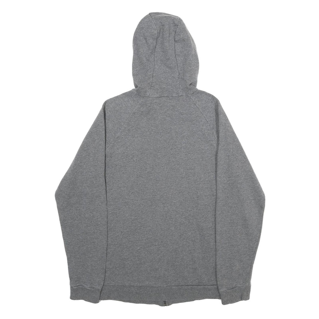 UNDER ARMOUR Mens Grey Full Zip Hoodie S Cotton Blend Casual Sportswear