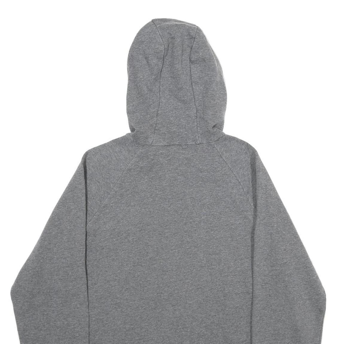 UNDER ARMOUR Mens Grey Full Zip Hoodie S Cotton Blend Casual Sportswear