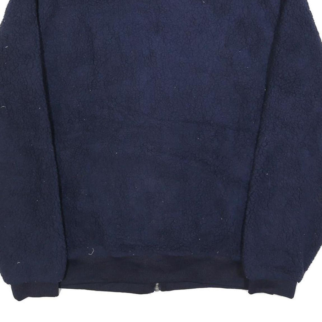 FILA Womens Navy Blue Classic Polyester Zip Up Fleece Jacket XL Casual Outerwear