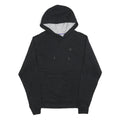 CHAMPION Mens Black Hoodie S Cotton Blend Pullover Lightweight Drawstring
