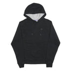 CHAMPION Mens Black Hoodie S Cotton Blend Pullover Lightweight Drawstring