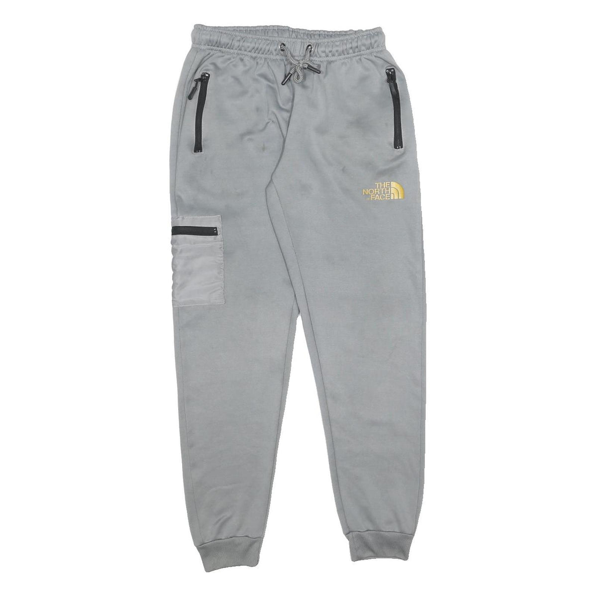 THE NORTH FACE Mens Joggers Grey Slim Tapered S W24 L27 Drawstring Casual Wear